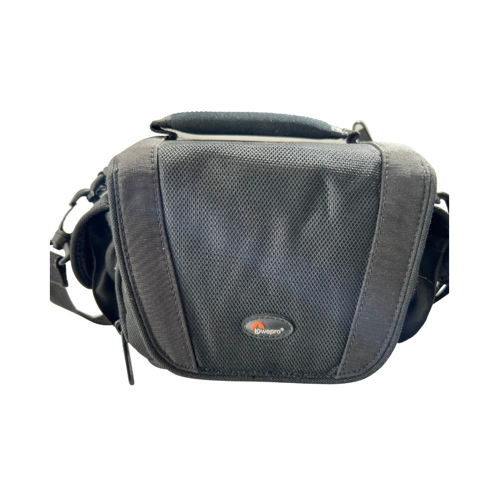 Lowepro Cameraโ Shoulder Bag Black Nylon Padded Case with Strap and Pockets